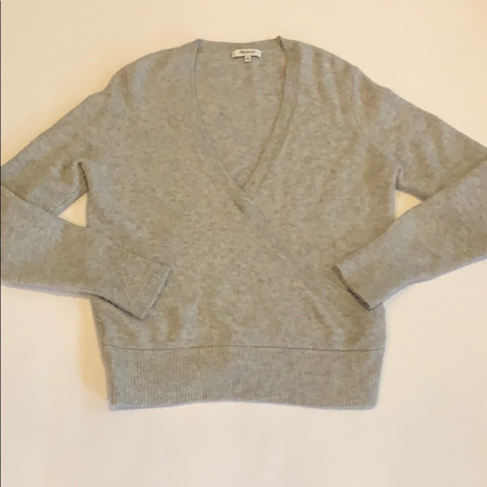Madewell Crossover Merino Wool Sweater Size Small